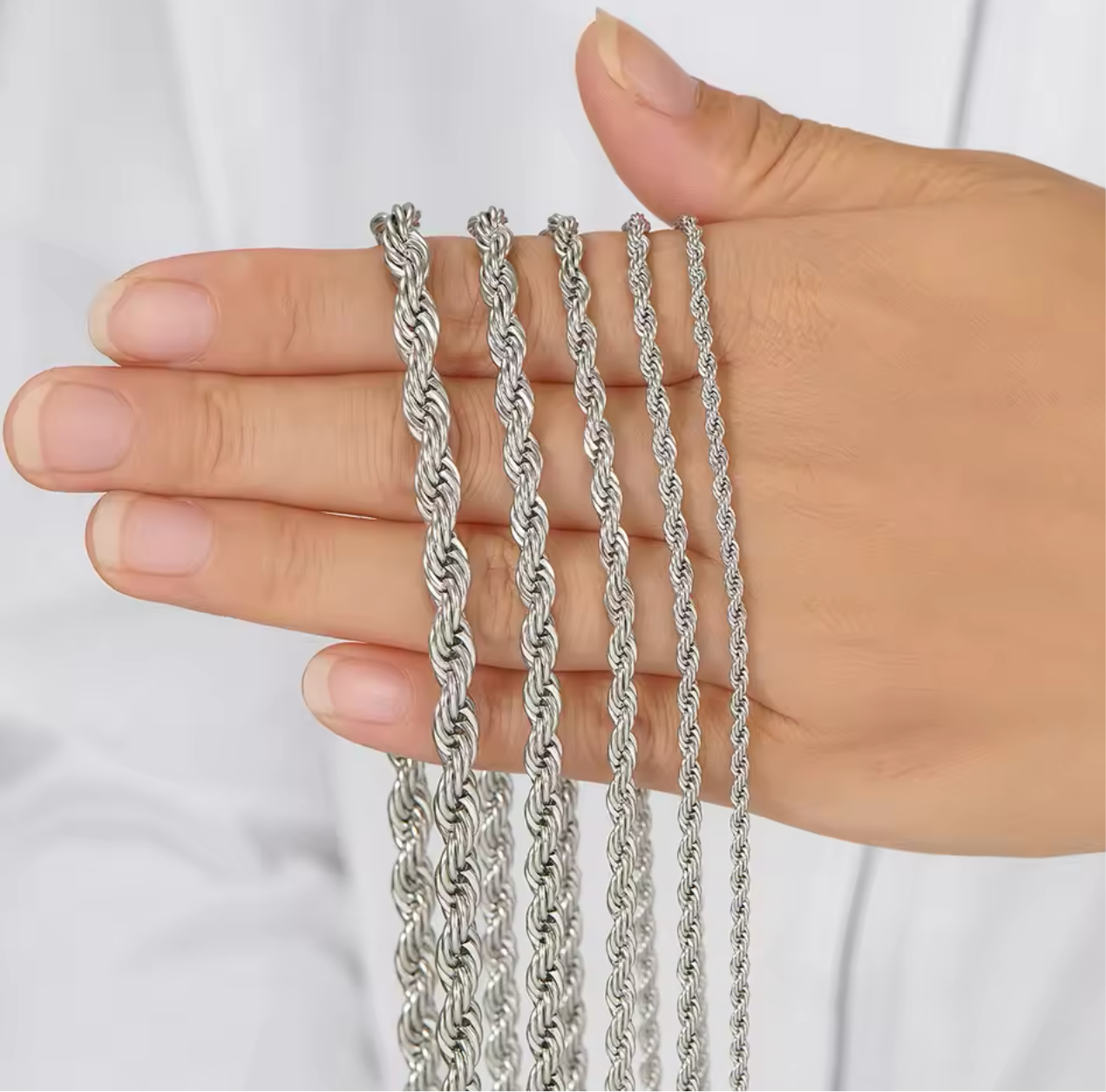 Twisted Rope Chain ST Necklace