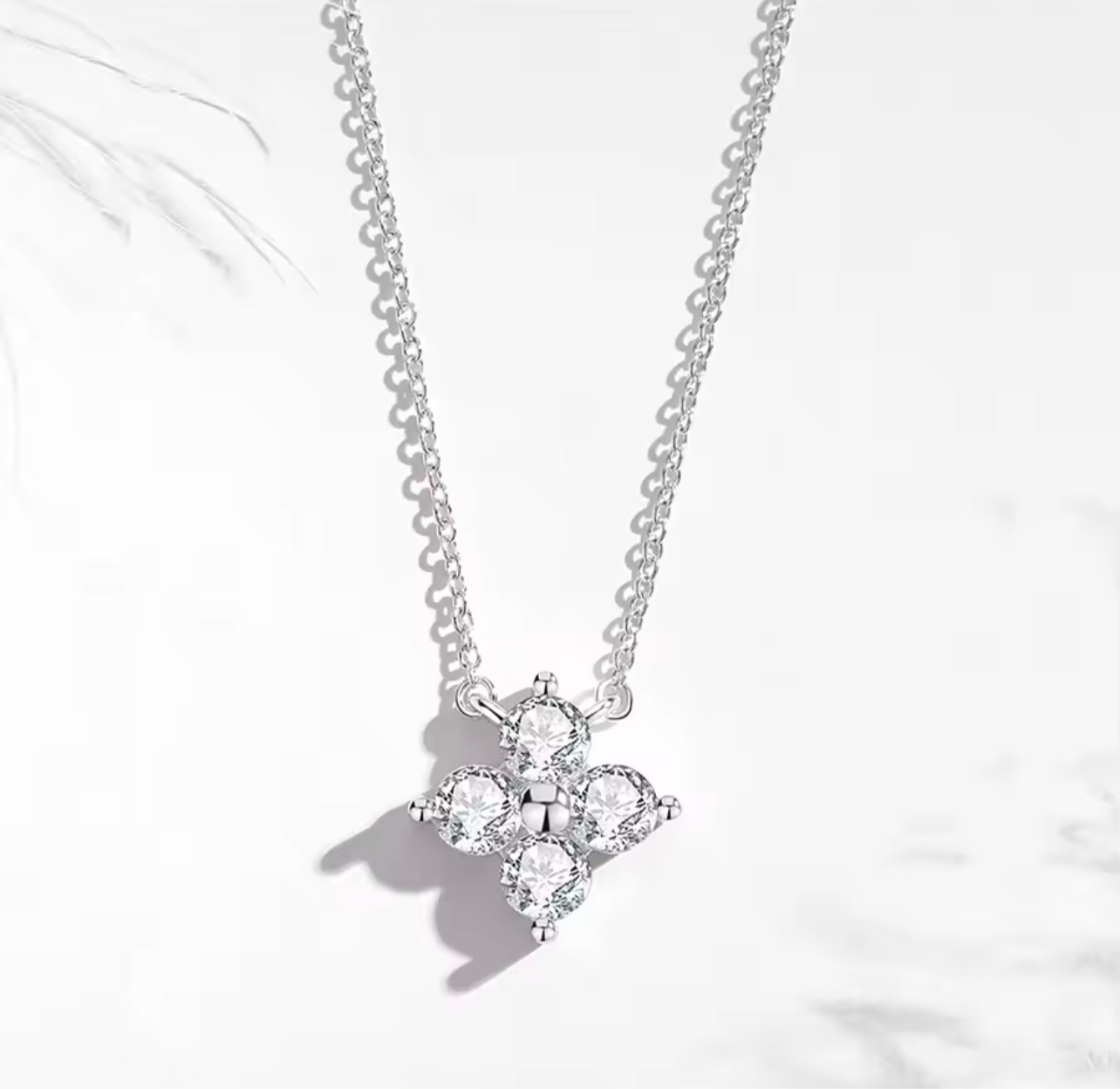 925 Sterling Silver CZ Serena Necklace