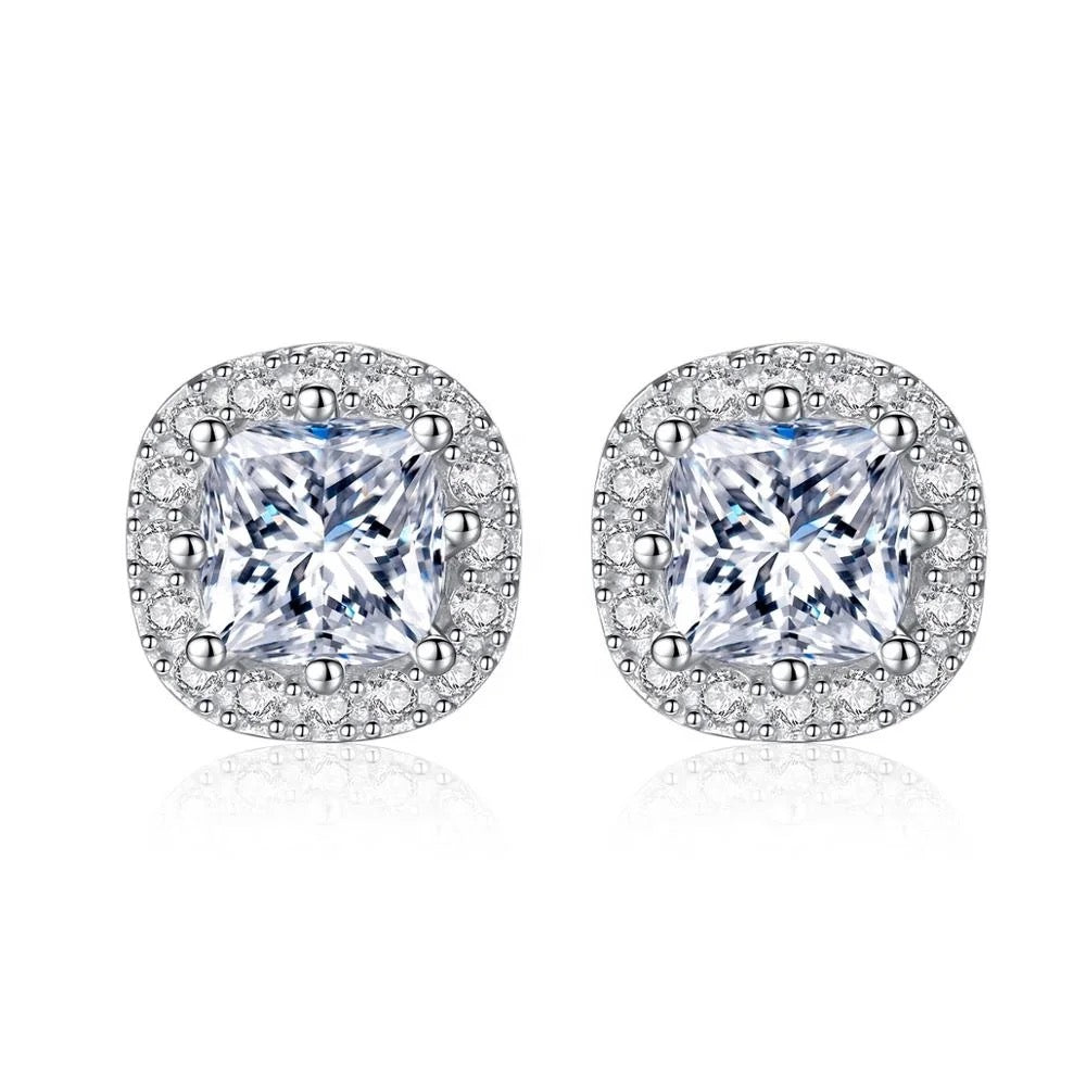 925 Sterling Stud Zirconia Earrings