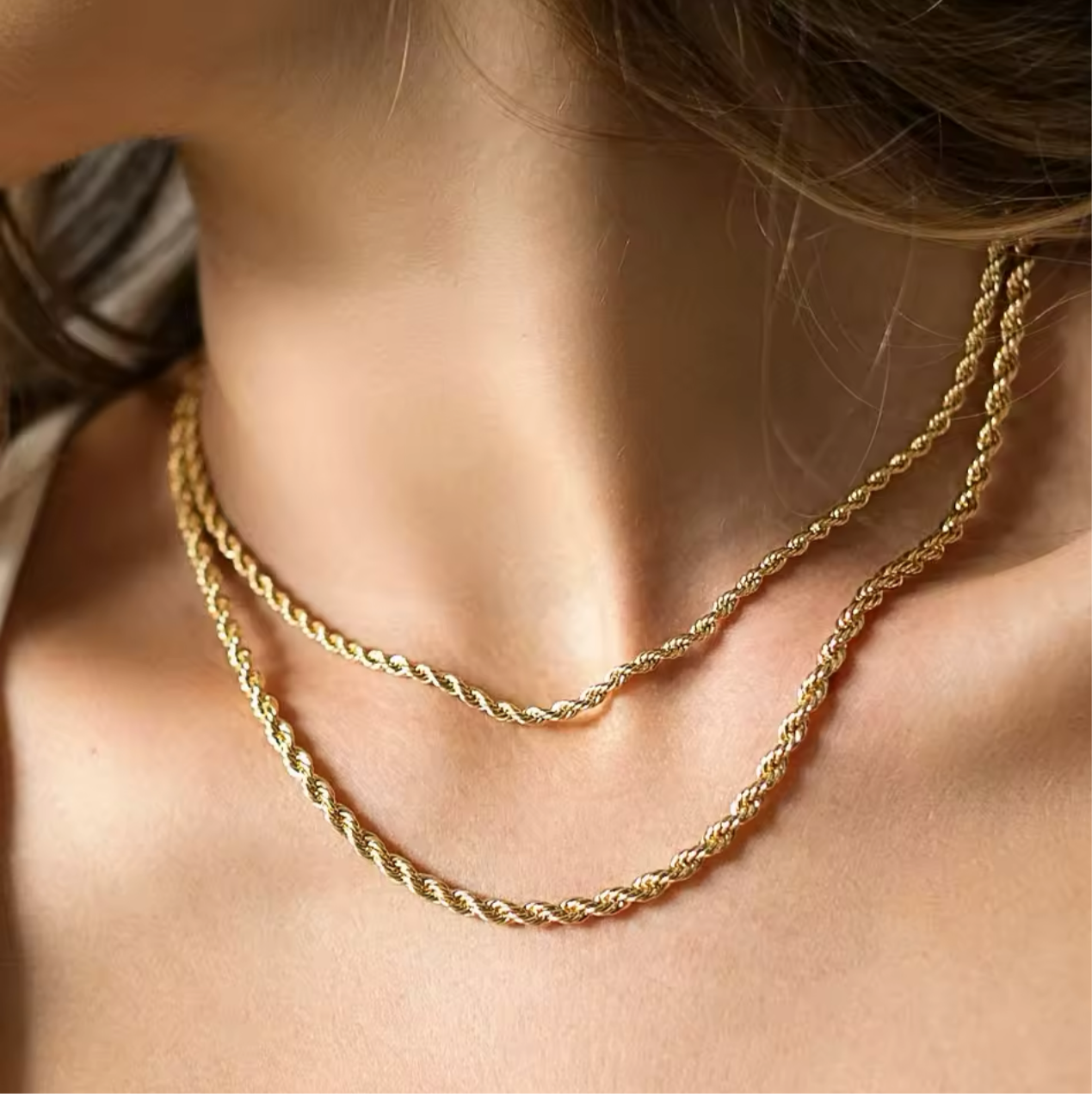 Twisted Rope Chain ST Necklace