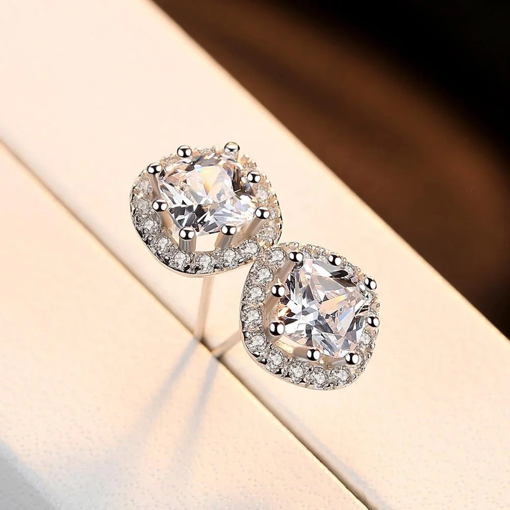 925 Sterling Stud Zirconia Earrings