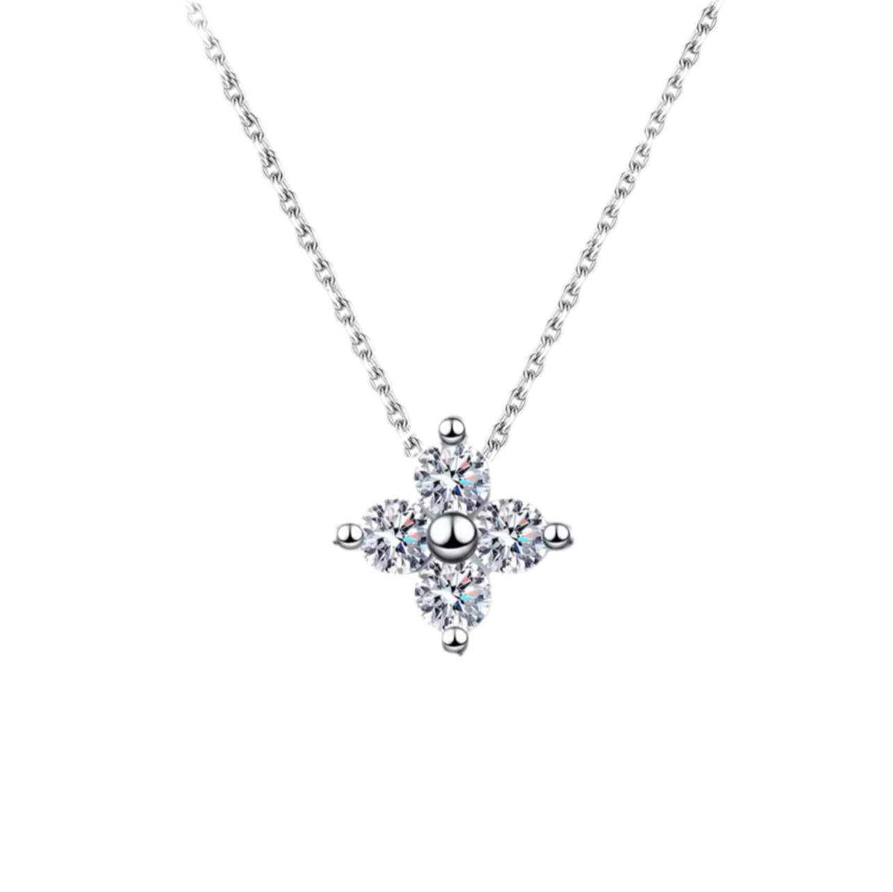925 Sterling Silver CZ Serena Necklace
