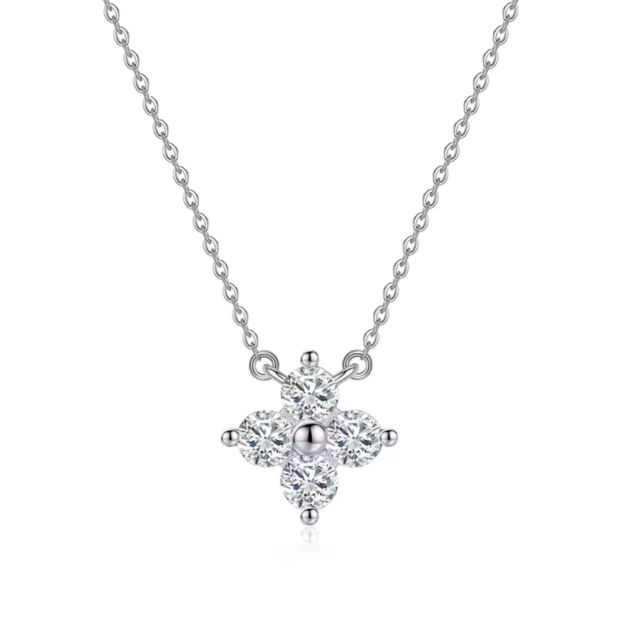 925 Sterling Silver CZ Serena Necklace