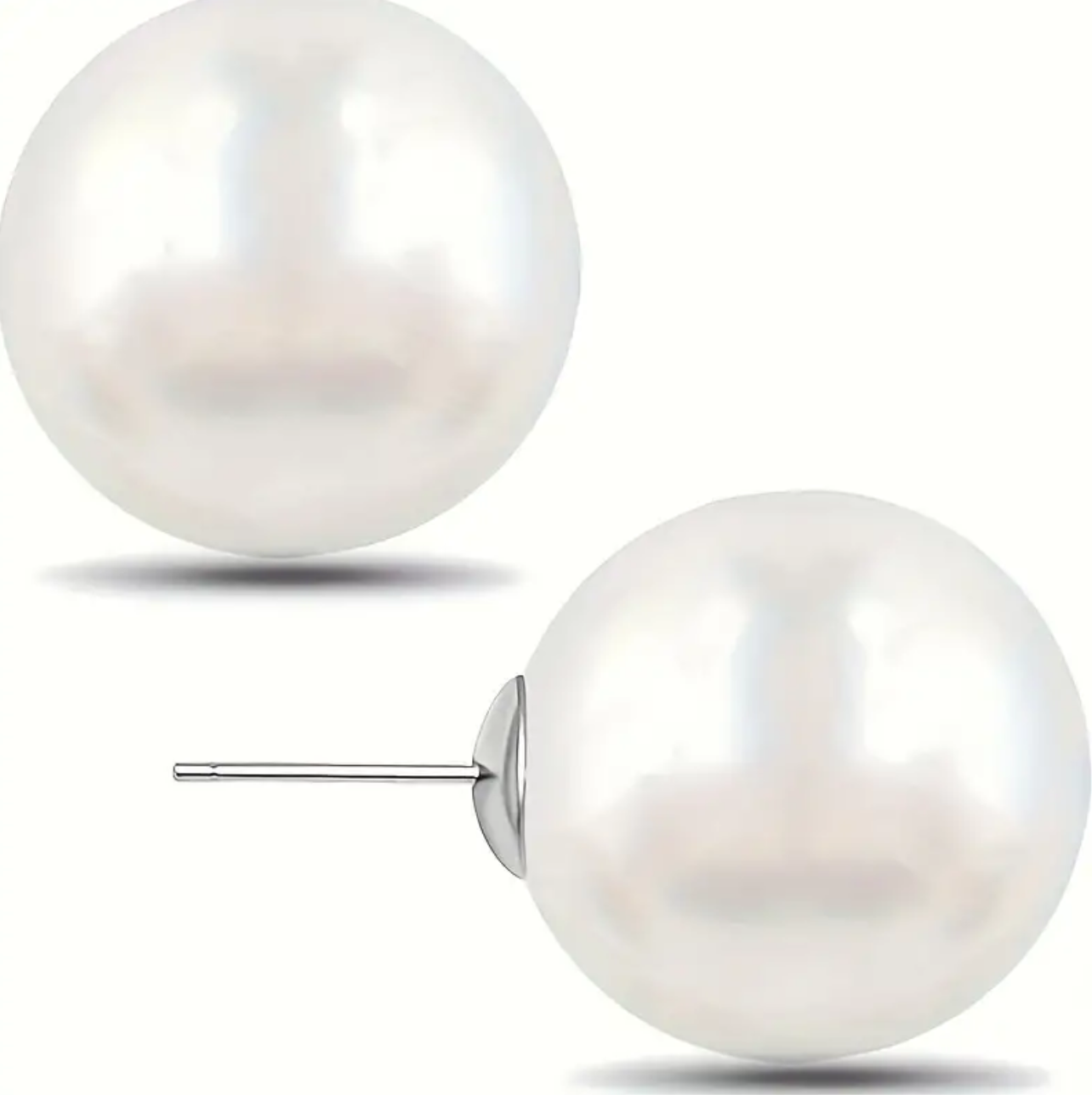 925 Sterling Silver Fresh Water Natural Pearl Stud Earring