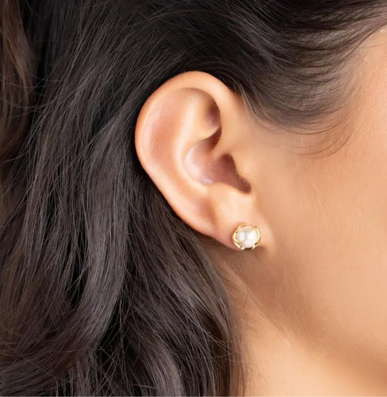 925 Sterling Silver Elisa Pearl Earrings