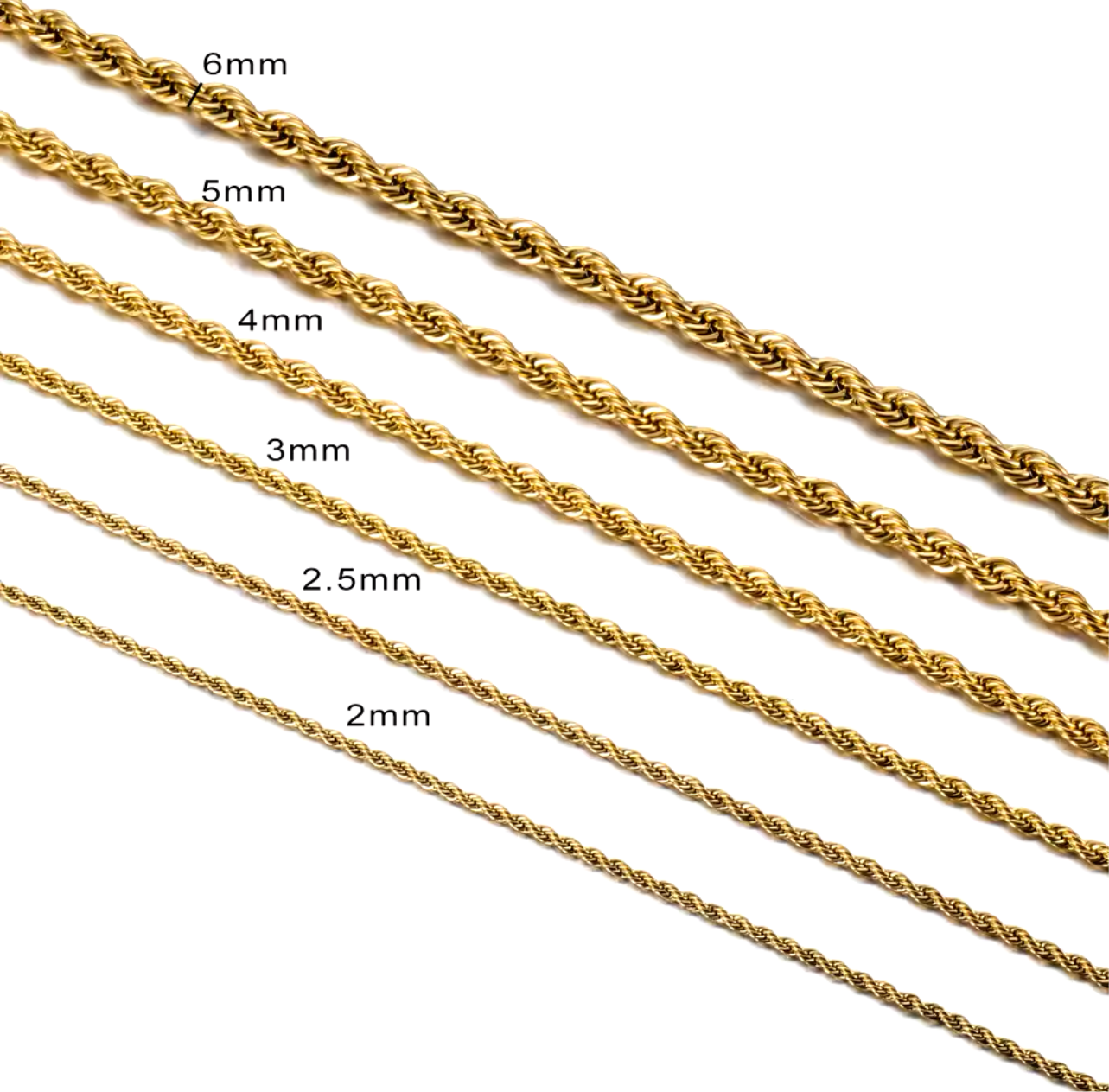 Twisted Rope Chain ST Necklace