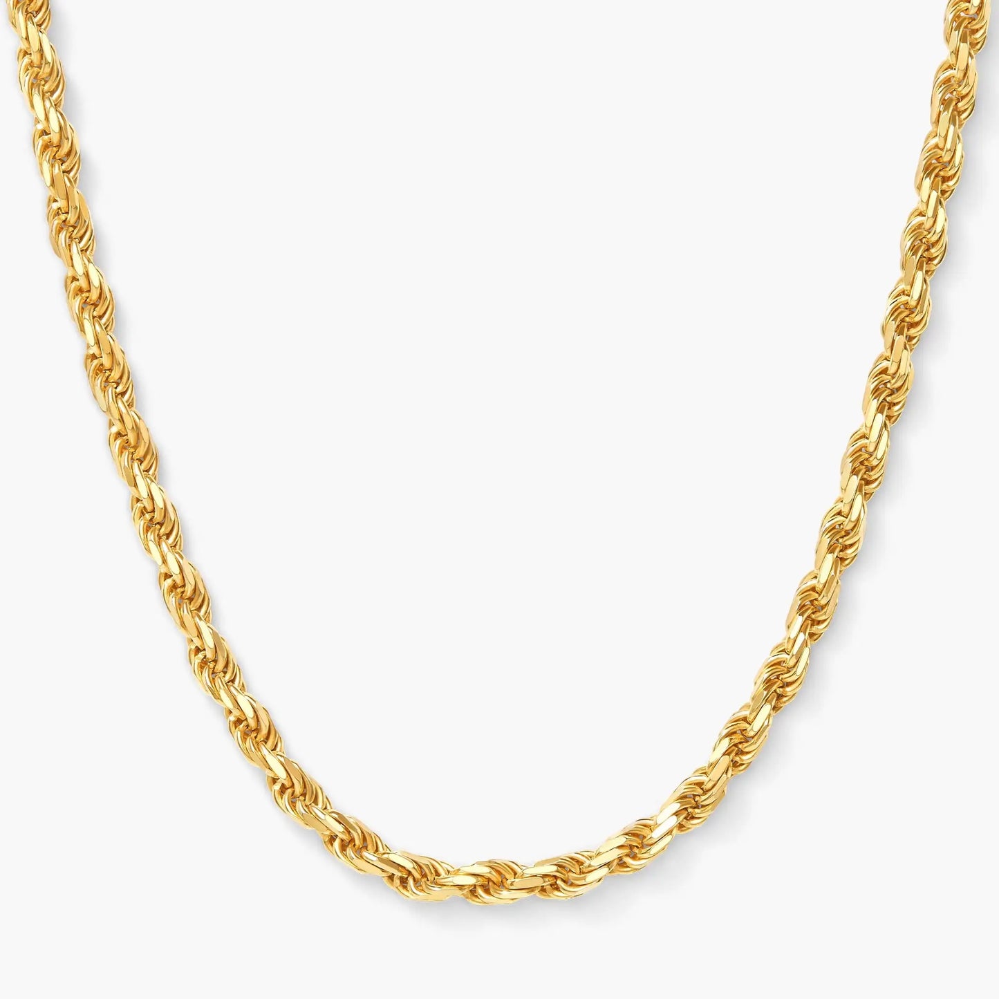 14k Gold Rope Chain Necklace