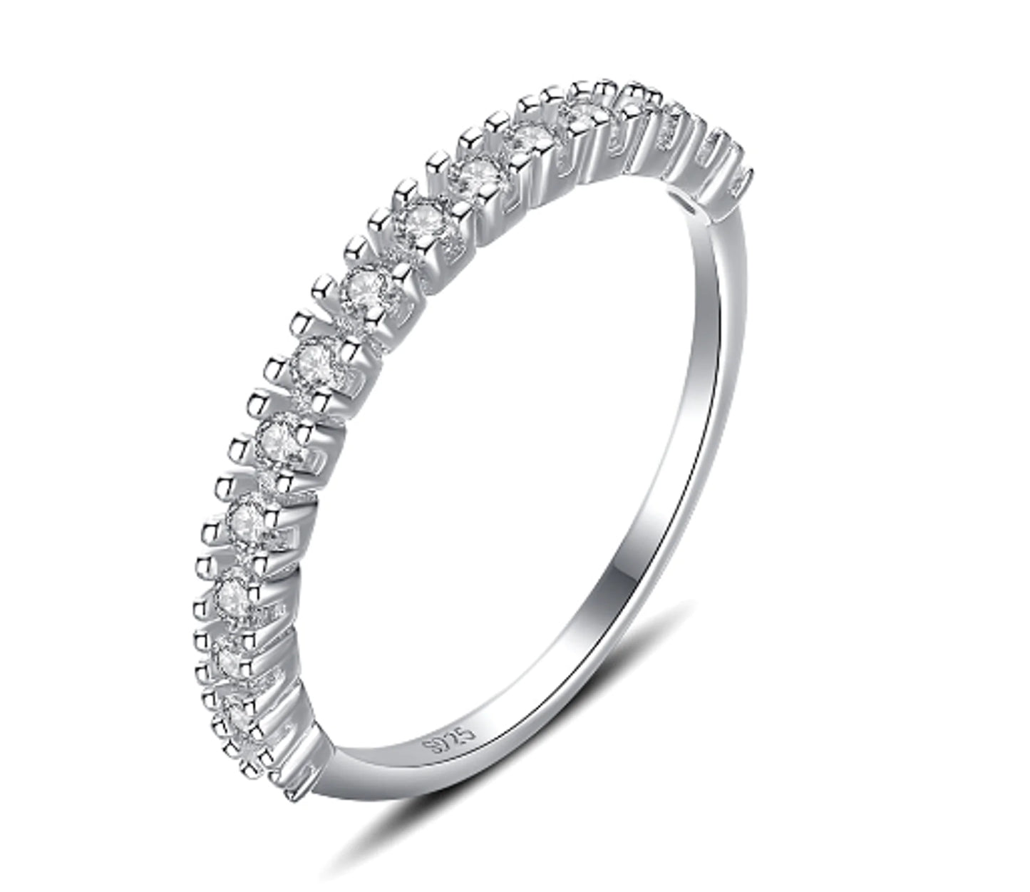 925 Sterling Silver Shining Zircon Luxury Women Ring