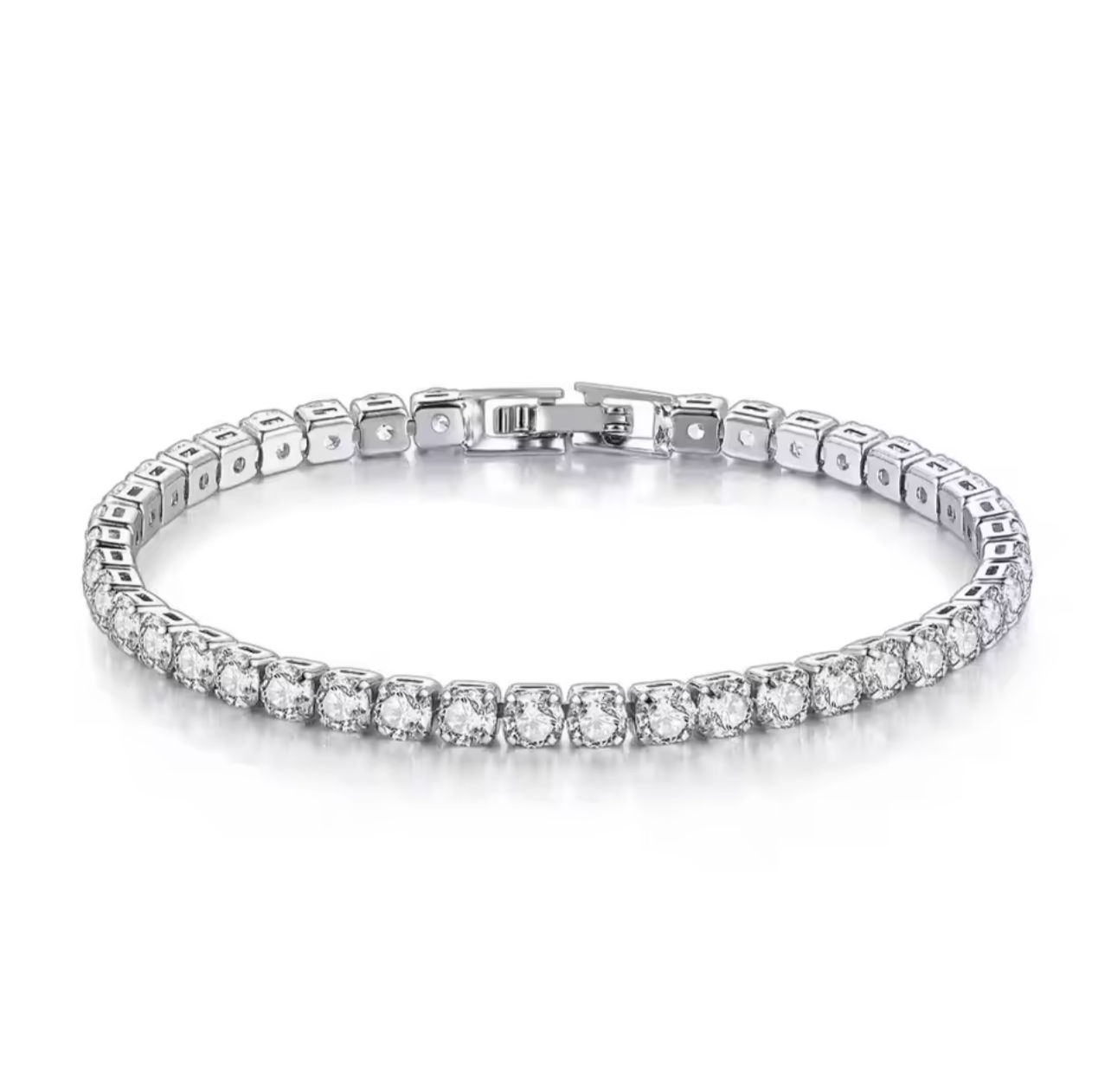 Tennis Bracelets Silver CZ