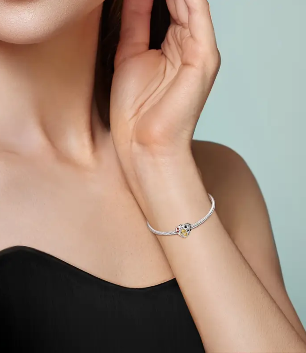 925 Silver Paw Love Charm