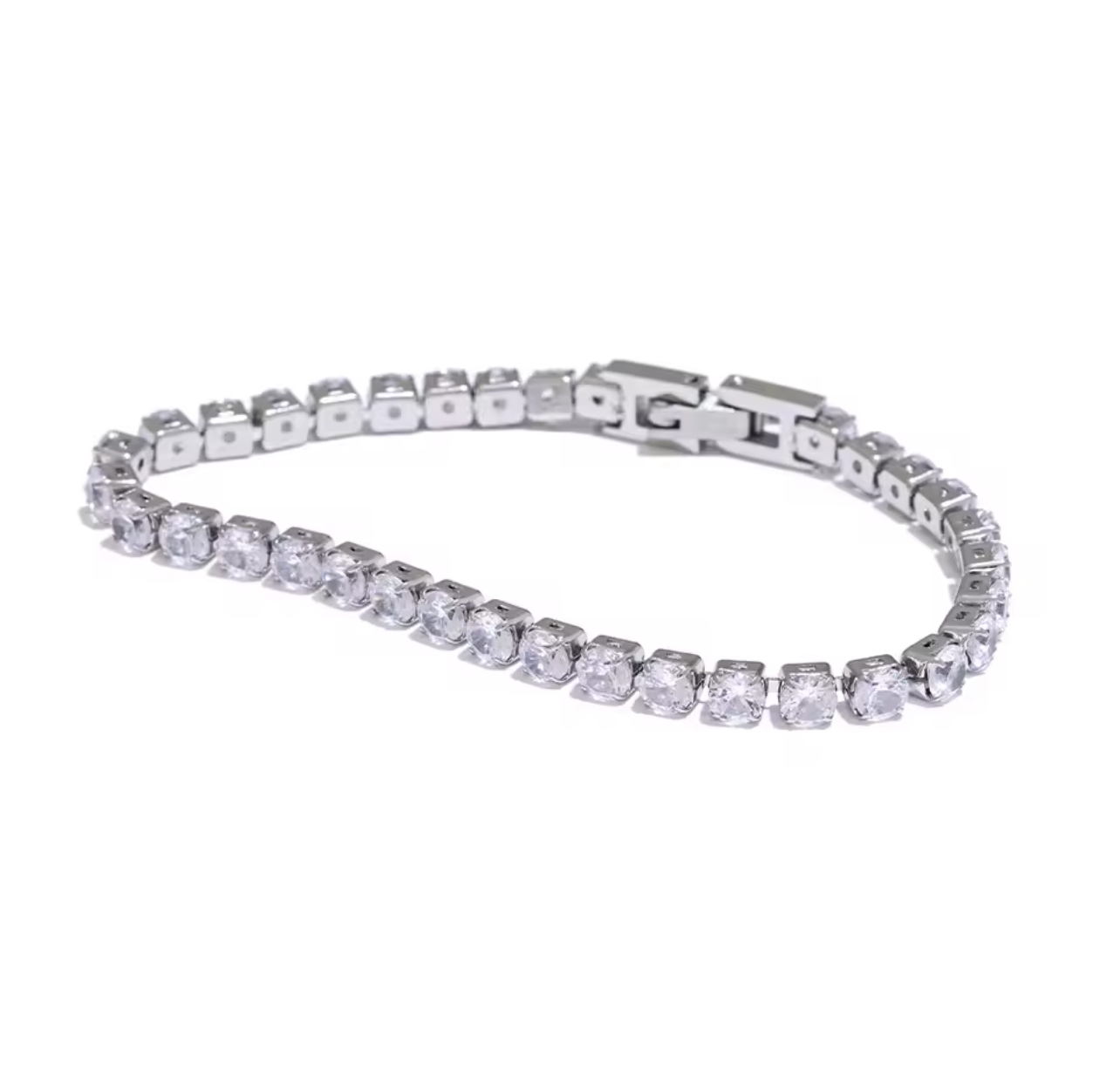 Tennis Bracelets Silver CZ