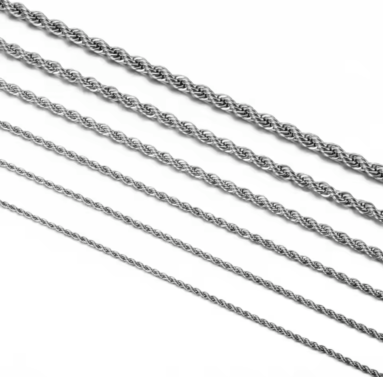 Twisted Rope Chain ST Necklace