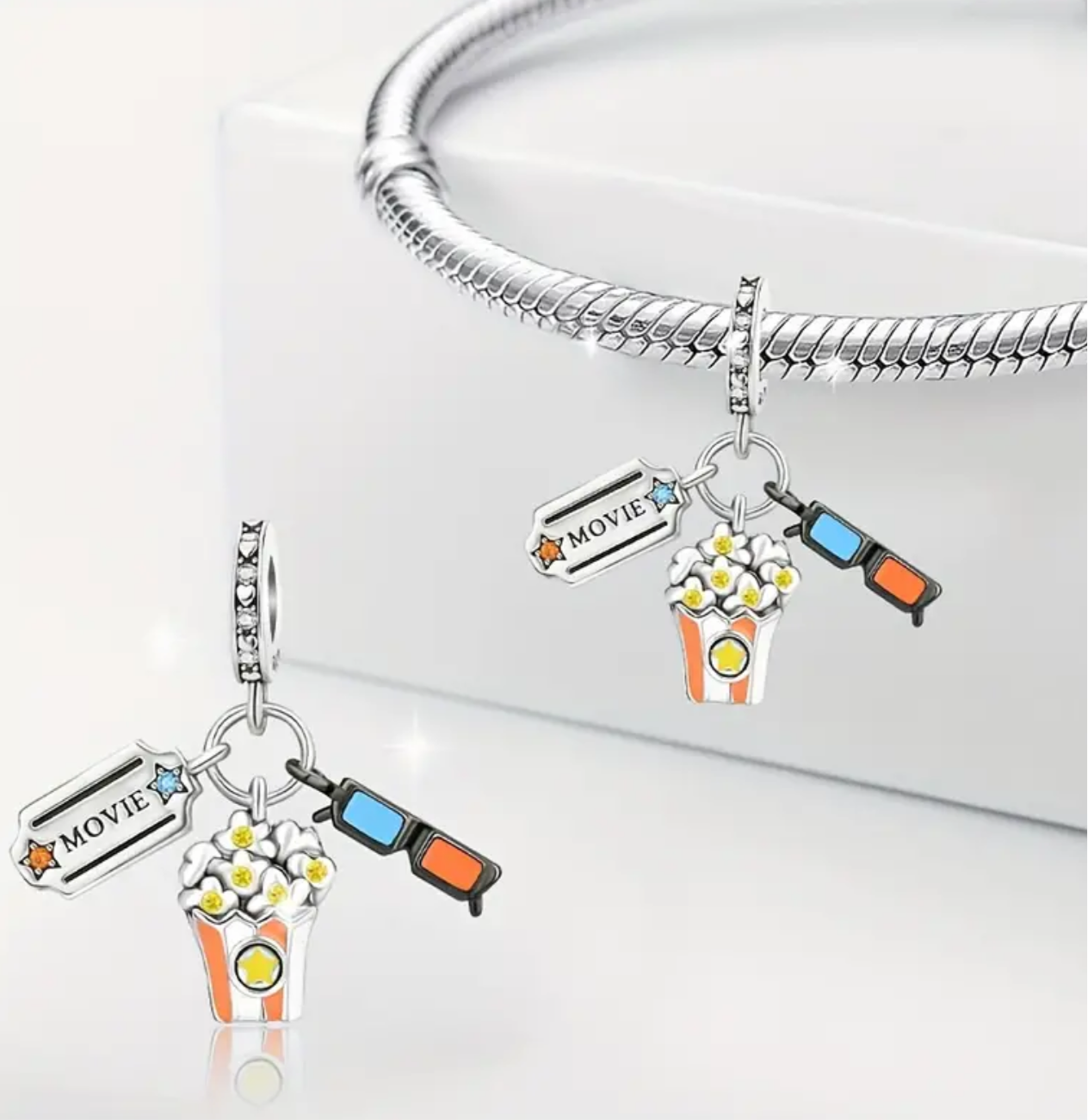 925 Silver Movie Charm