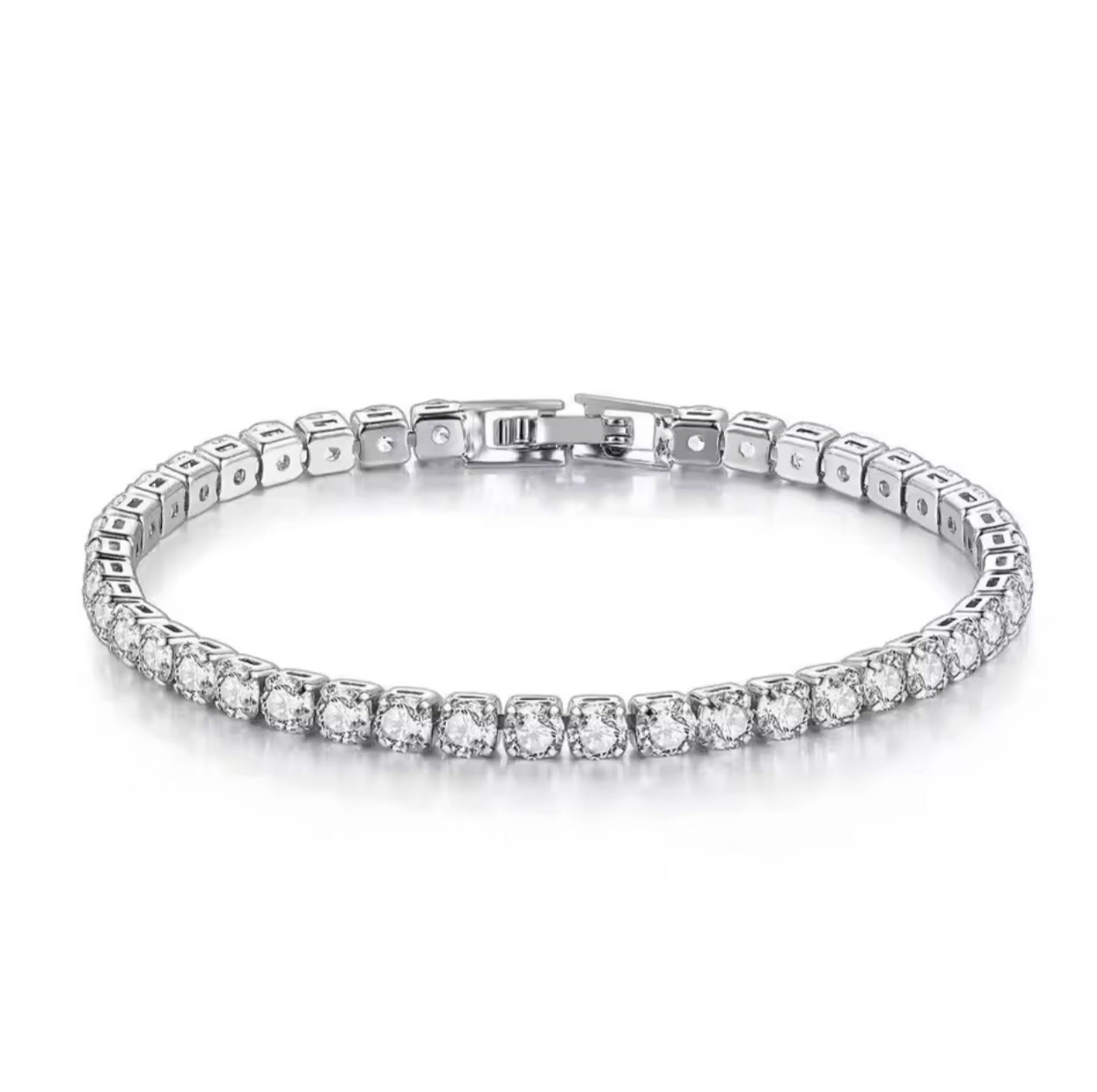 Tennis Bracelets Silver CZ