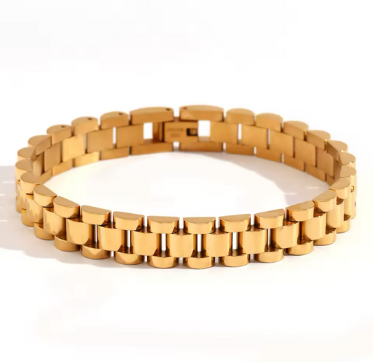 Leah Classic Golden Band Bracelet