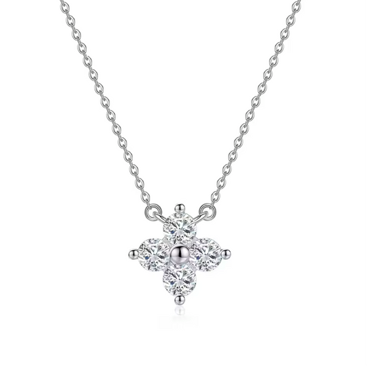 925 Sterling Silver CZ Serena Necklace