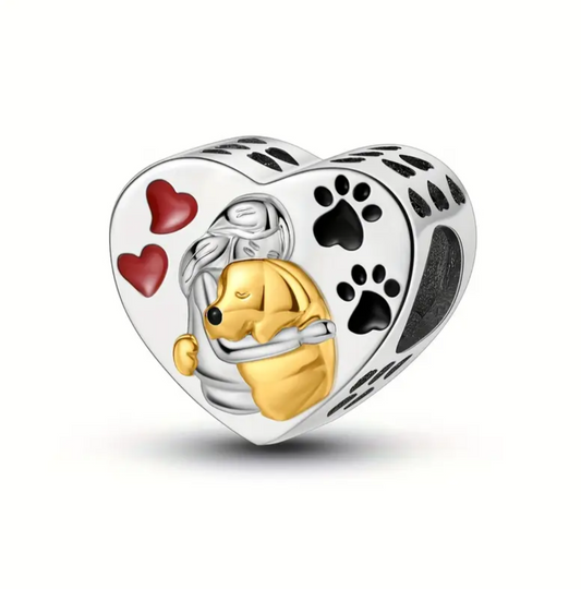 925 Silver Paw Love Charm