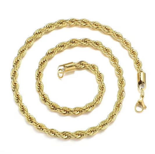 Twisted Rope Chain ST Necklace