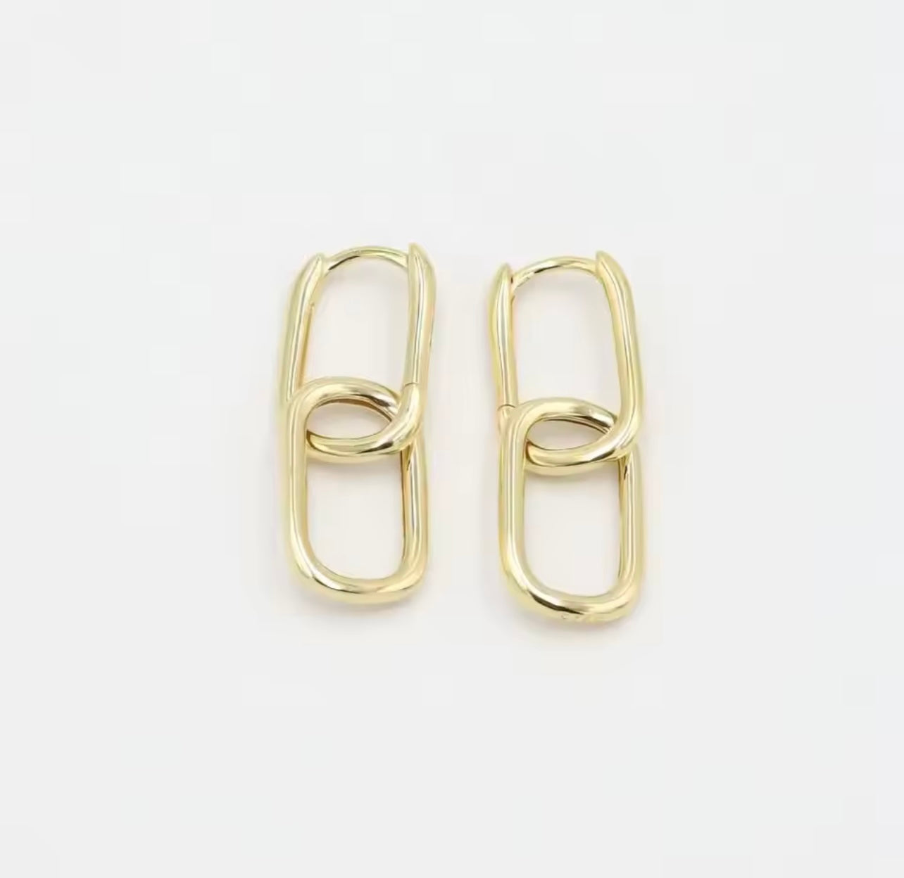 Hanah Gold Huggie ST Earrings